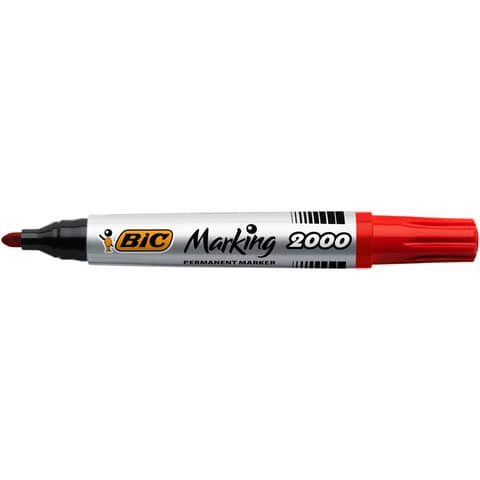 Marcatore permanente BIC Marking 2000 punta conica 4,95 mm - assortiti - conf. 4 pezzi - 8209112